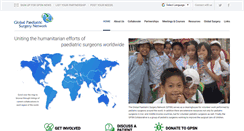 Desktop Screenshot of globalpaediatricsurgery.org