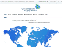 Tablet Screenshot of globalpaediatricsurgery.org